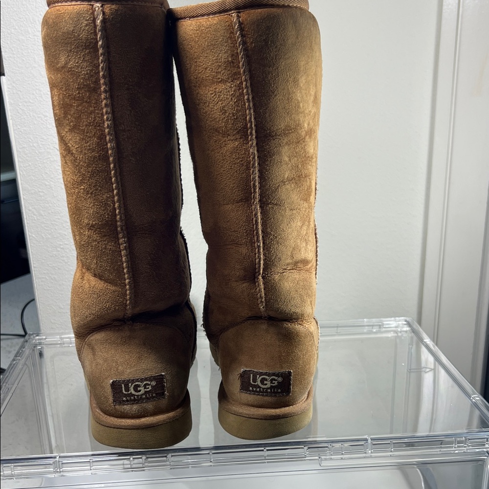 UGG Tall Suede Boots in Chestnut Brown